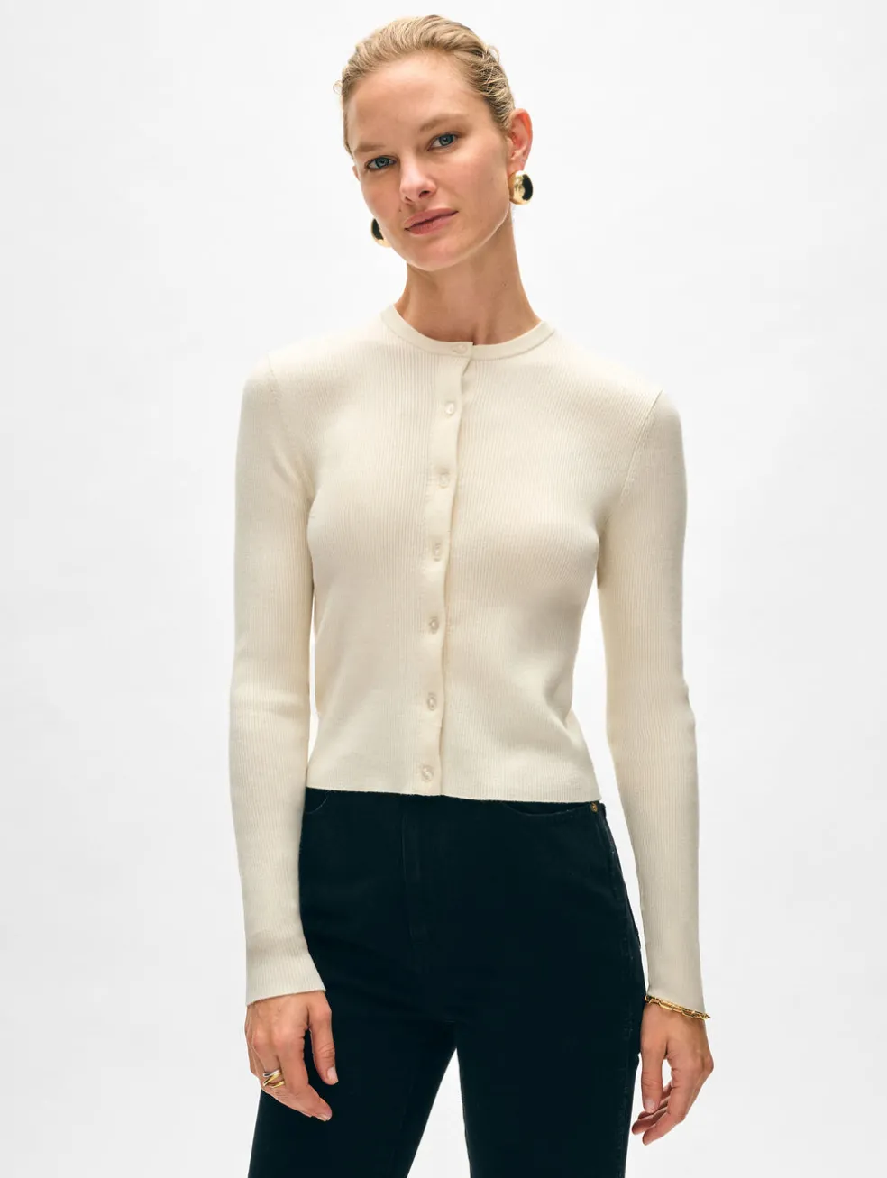 superfine merino cardigan