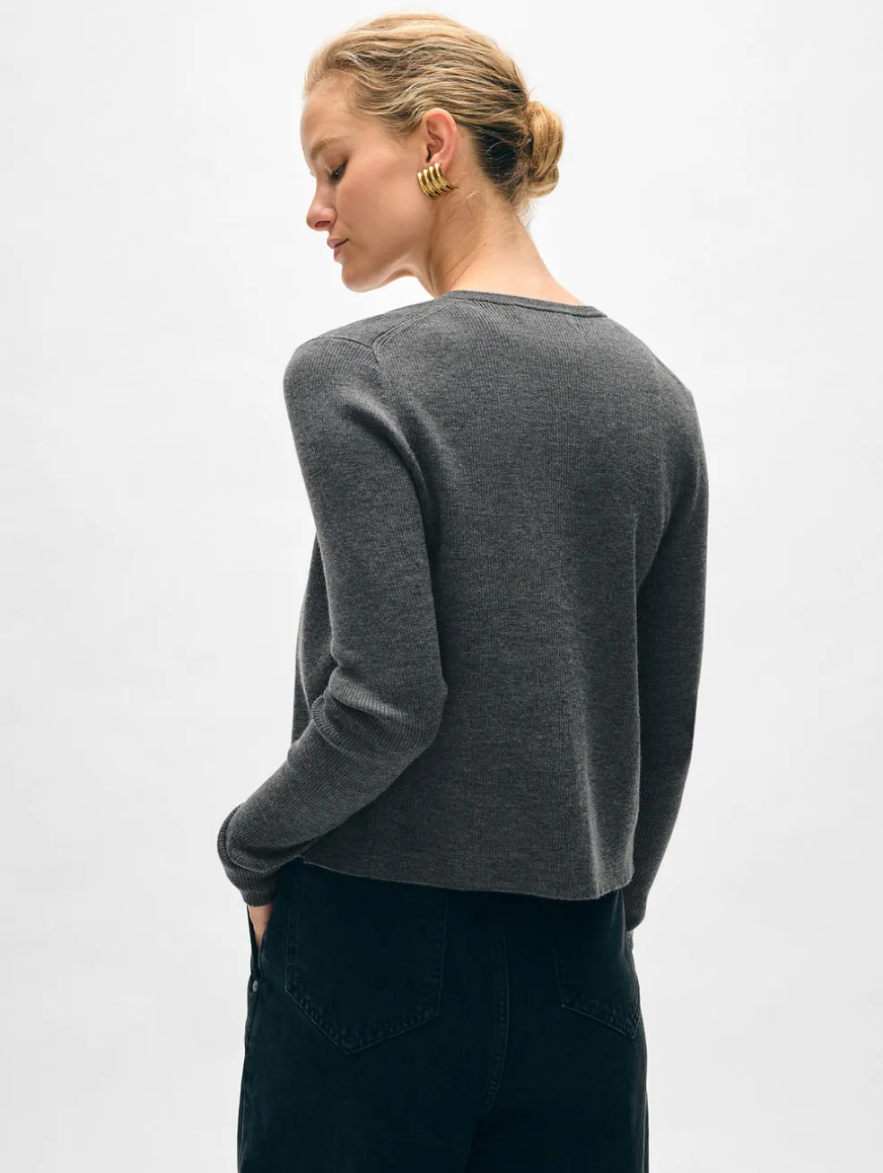 superfine merino cardigan