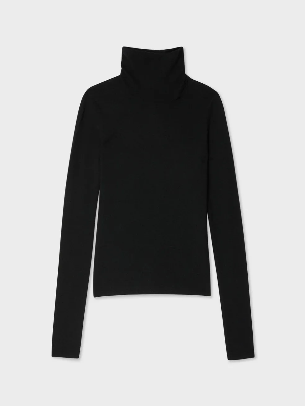 superfine merino fitted turtleneck