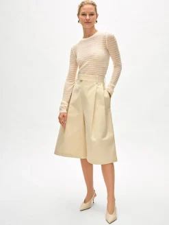 superfine merino lace stitch top