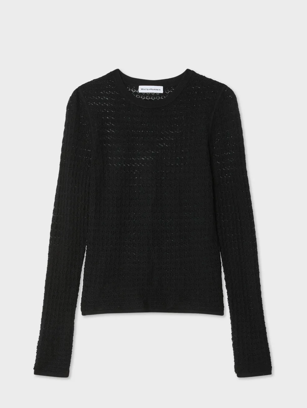 superfine merino lace stitch top