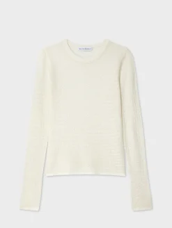 superfine merino lace stitch top