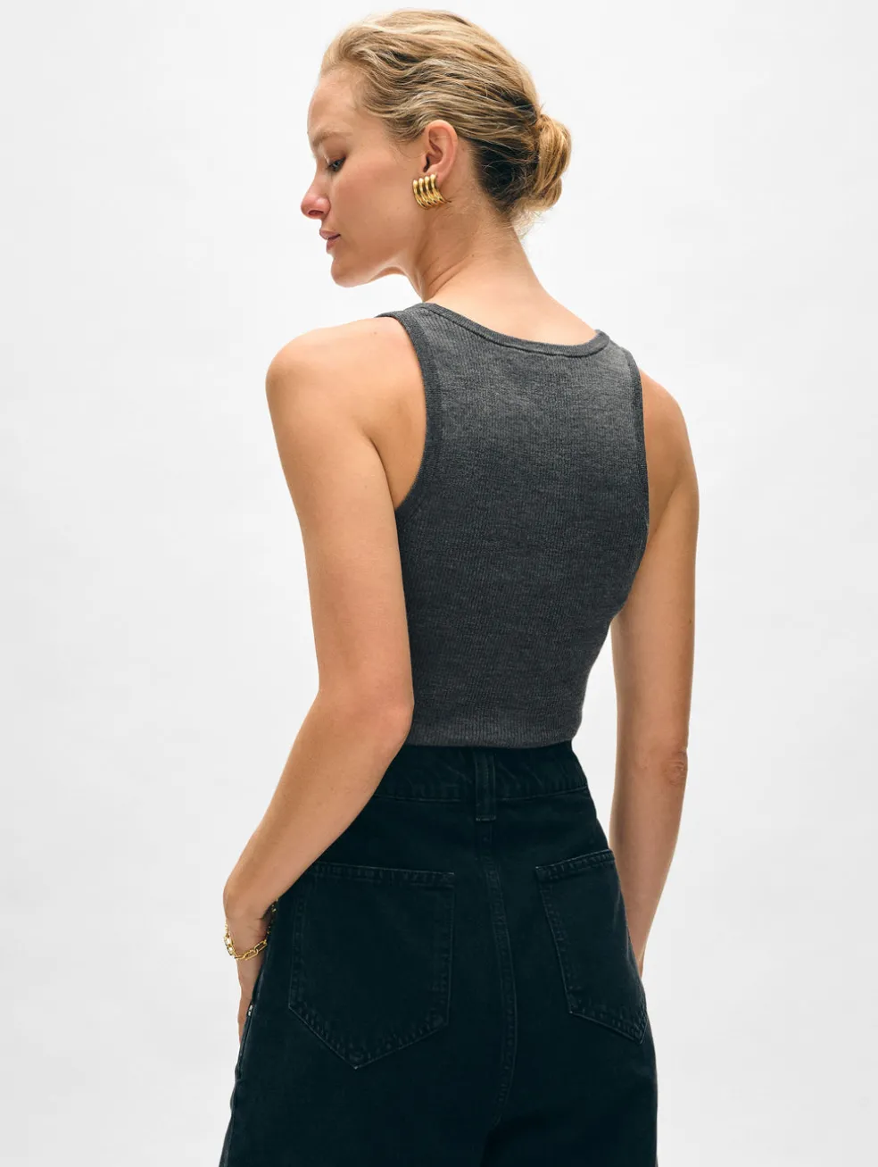 superfine merino ribbed tank
