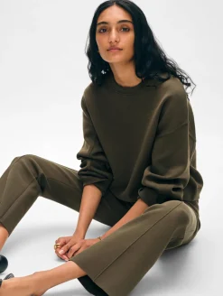 superfine organic cotton kick flare pant