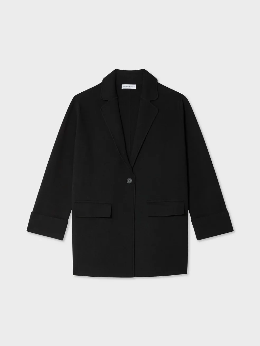 superfine organic cotton oversized blazer